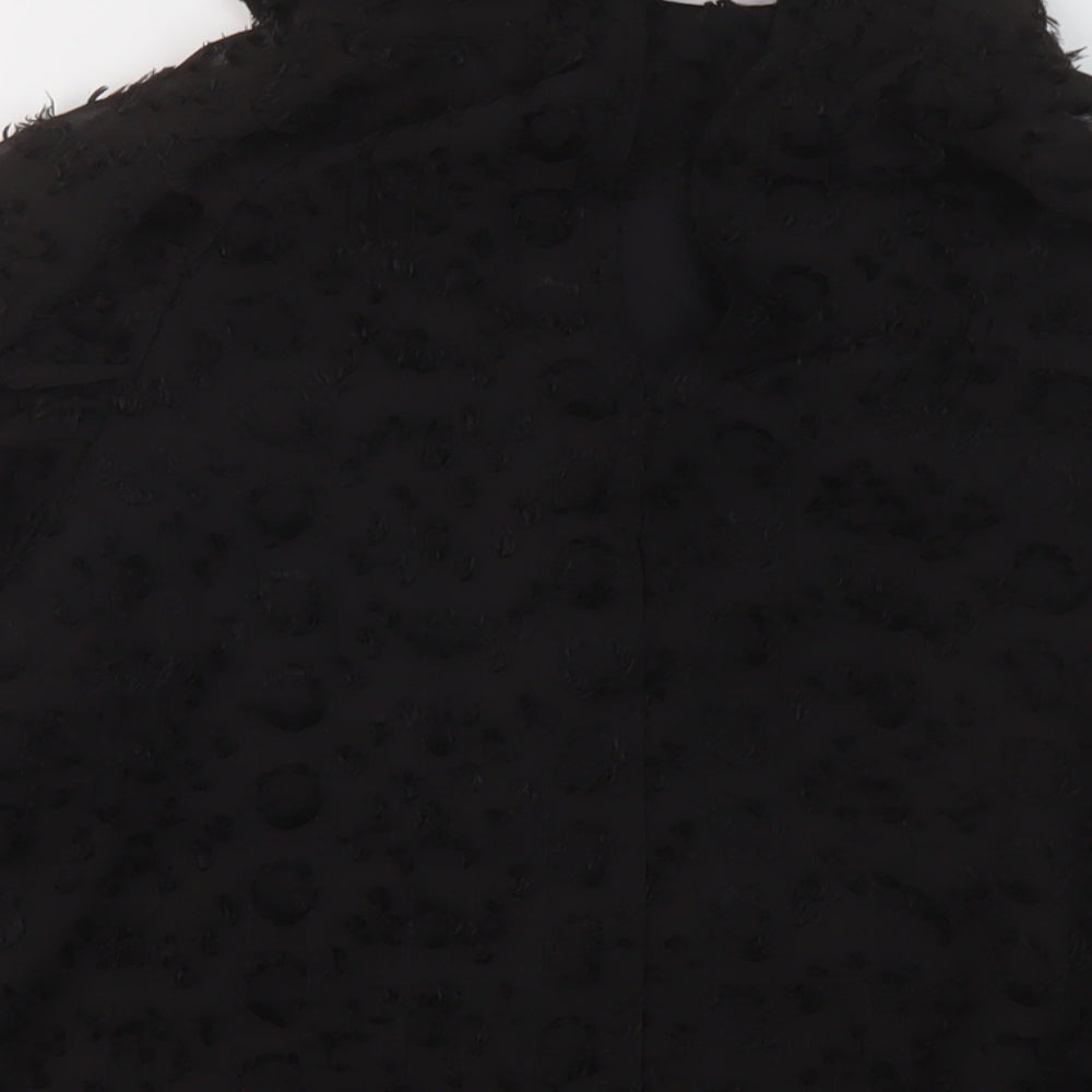 Womens UK Size L YAS Black Basic Blouse