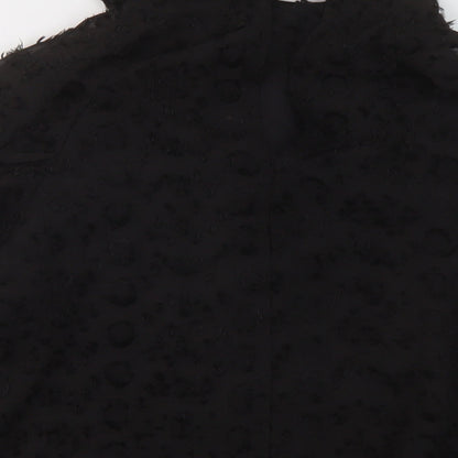 Womens UK Size L YAS Black Basic Blouse