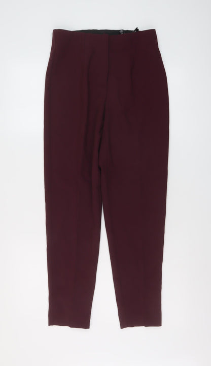 Womens UK Size S VERO MODA Regular Fit Chino Purple Trousers