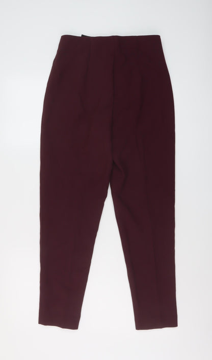 Womens UK Size S VERO MODA Regular Fit Chino Purple Trousers