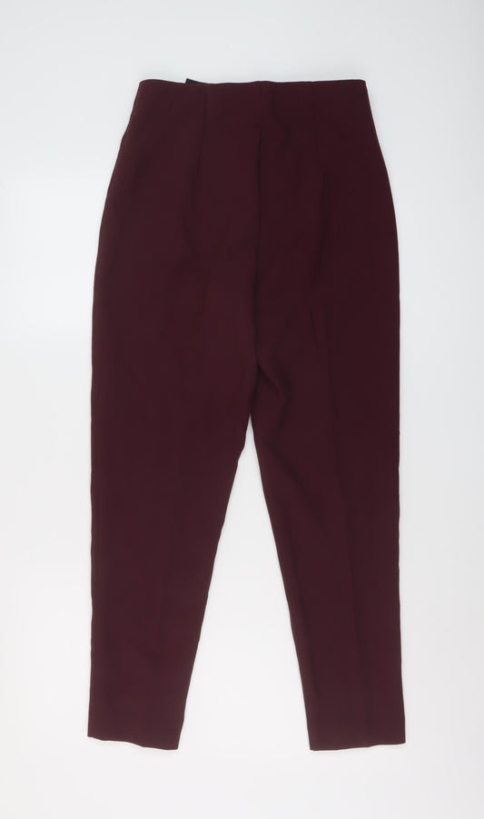 Womens UK Size S VERO MODA Regular Fit Chino Purple Trousers