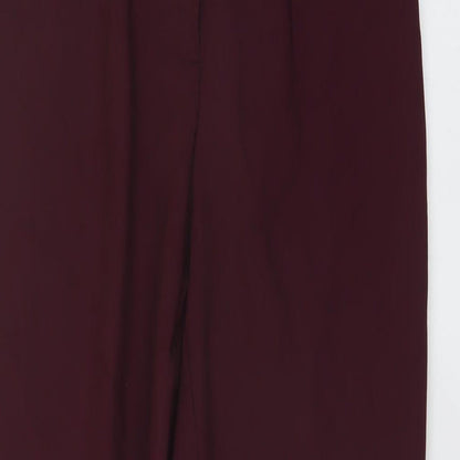 Womens UK Size S VERO MODA Regular Fit Chino Purple Trousers