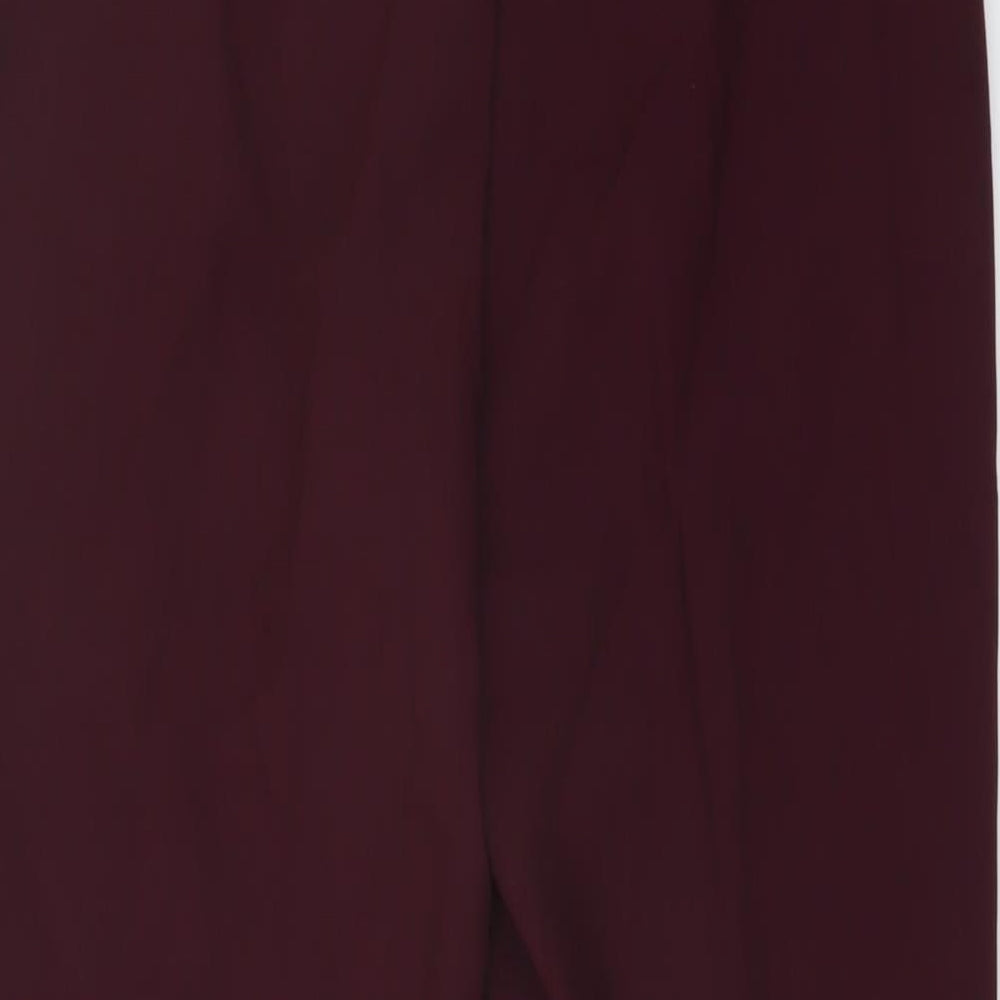 Womens UK Size S VERO MODA Regular Fit Chino Purple Trousers
