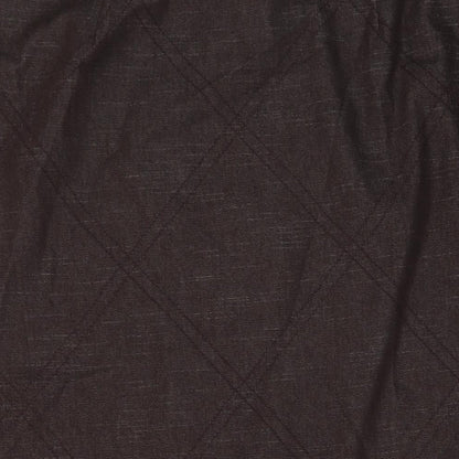 Alecx & Co Womens Brown Cotton A-Line Skirt Size 16 Zip