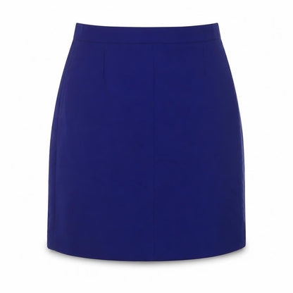 Teraviva Womens Blue Polyester A-Line Skirt Size 12 Zip