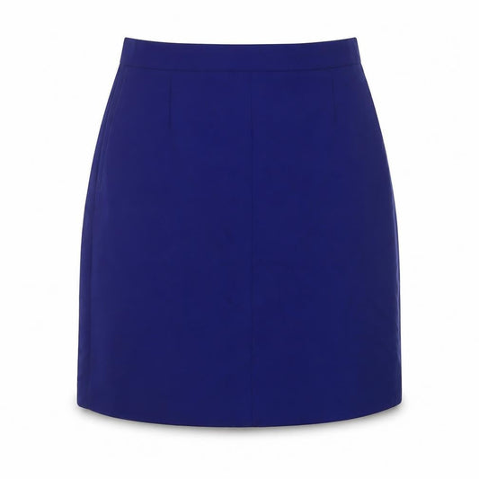 Teraviva Womens Blue Polyester A-Line Skirt Size 12 Zip