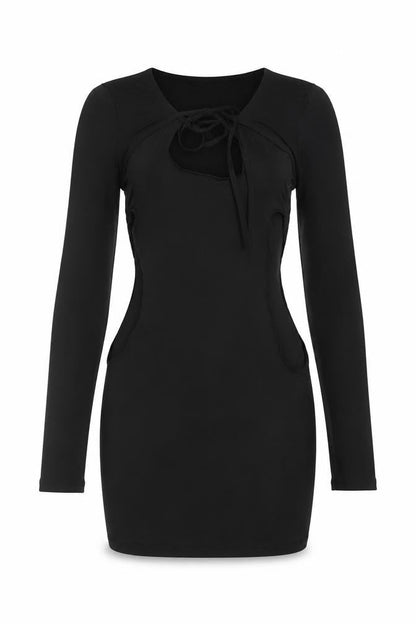 PRETTYLITTLETHING Womens Black Polyester Mini Size 10 Round Neck Pullover