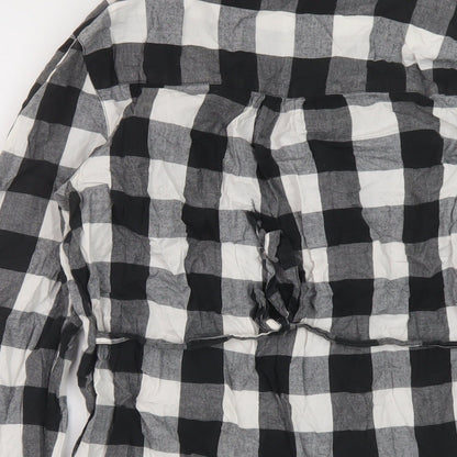 Womens UK Size 10 Dorothy Perkins Black Basic Button-Up
