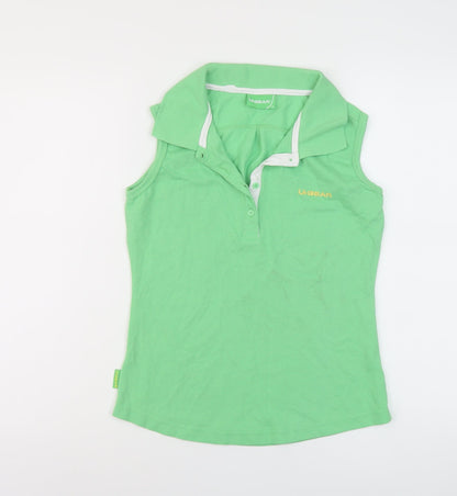 Womens UK Size 12 LA Gear Green Basic Polo