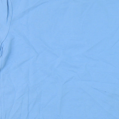 Macron Mens Blue Cotton Polo Size M Collared Button