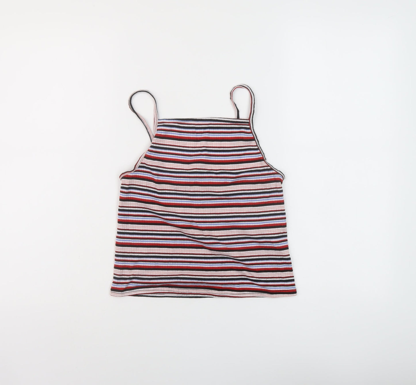 Womens UK Size 12 New Look Multicoloured Cropped Tank