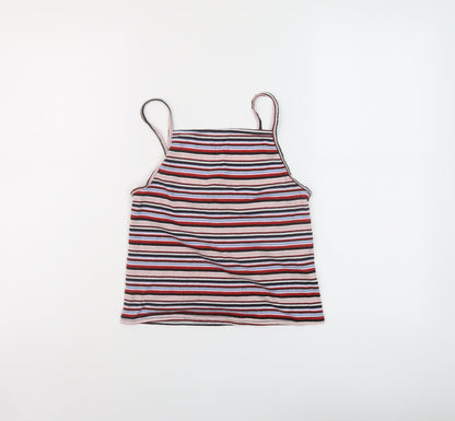 Womens UK Size 12 New Look Multicoloured Cropped Tank