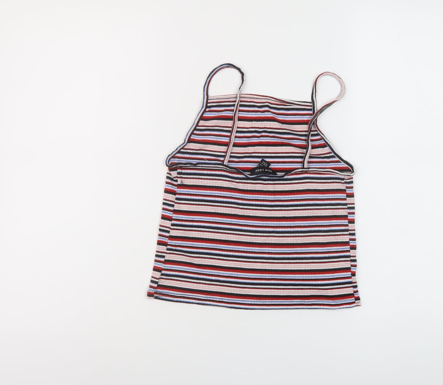 Womens UK Size 12 New Look Multicoloured Cropped Tank