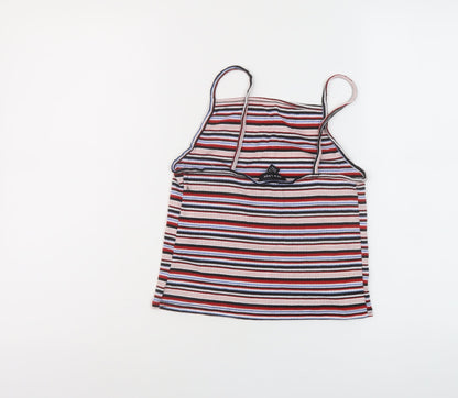 Womens UK Size 12 New Look Multicoloured Cropped Tank