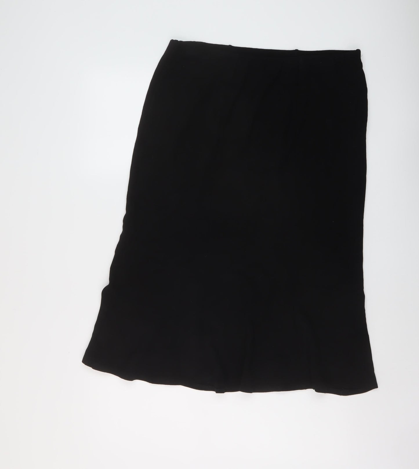 Amber Womens Black Polyester A-Line Skirt Size 16
