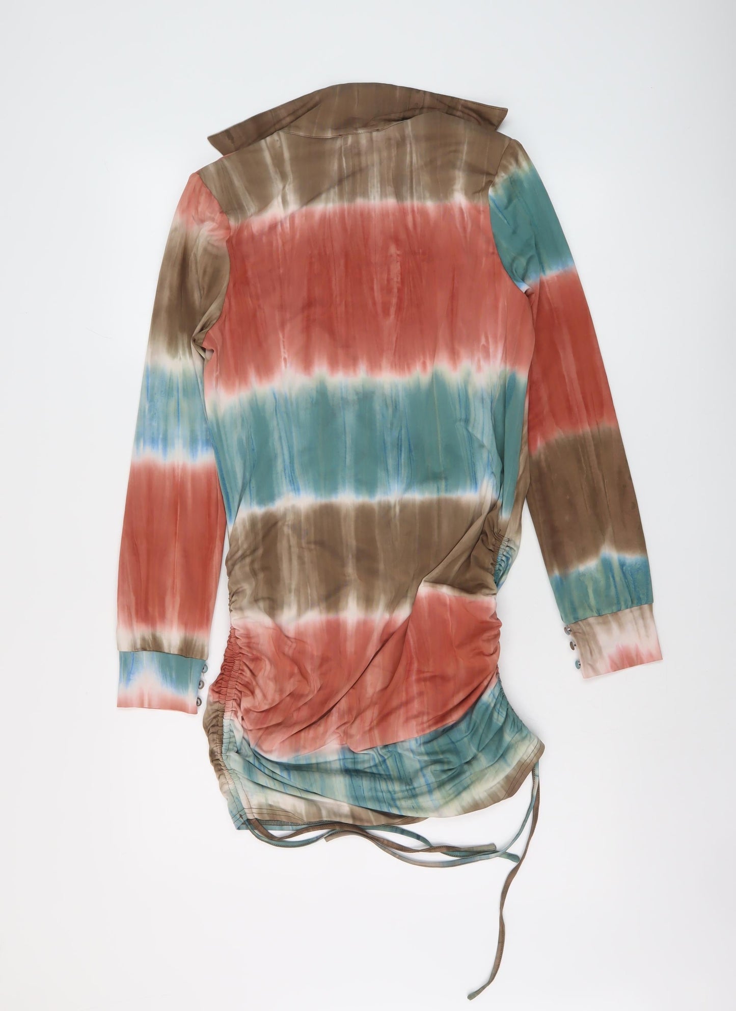 Fashion Nova Womens Multicoloured Polyester Mini Size S Cowl Neck Pullover