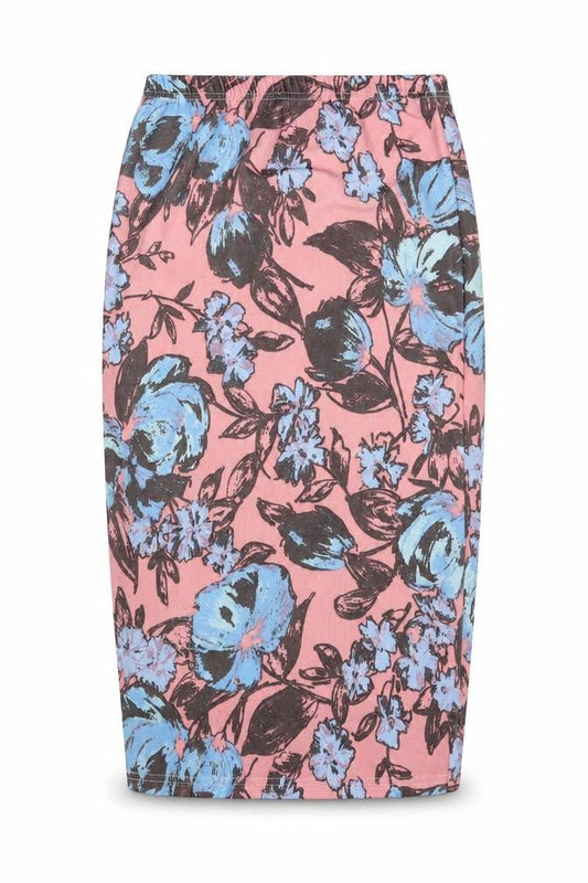 Club L Womens Pink Floral Polyester Bandage Skirt Size 10