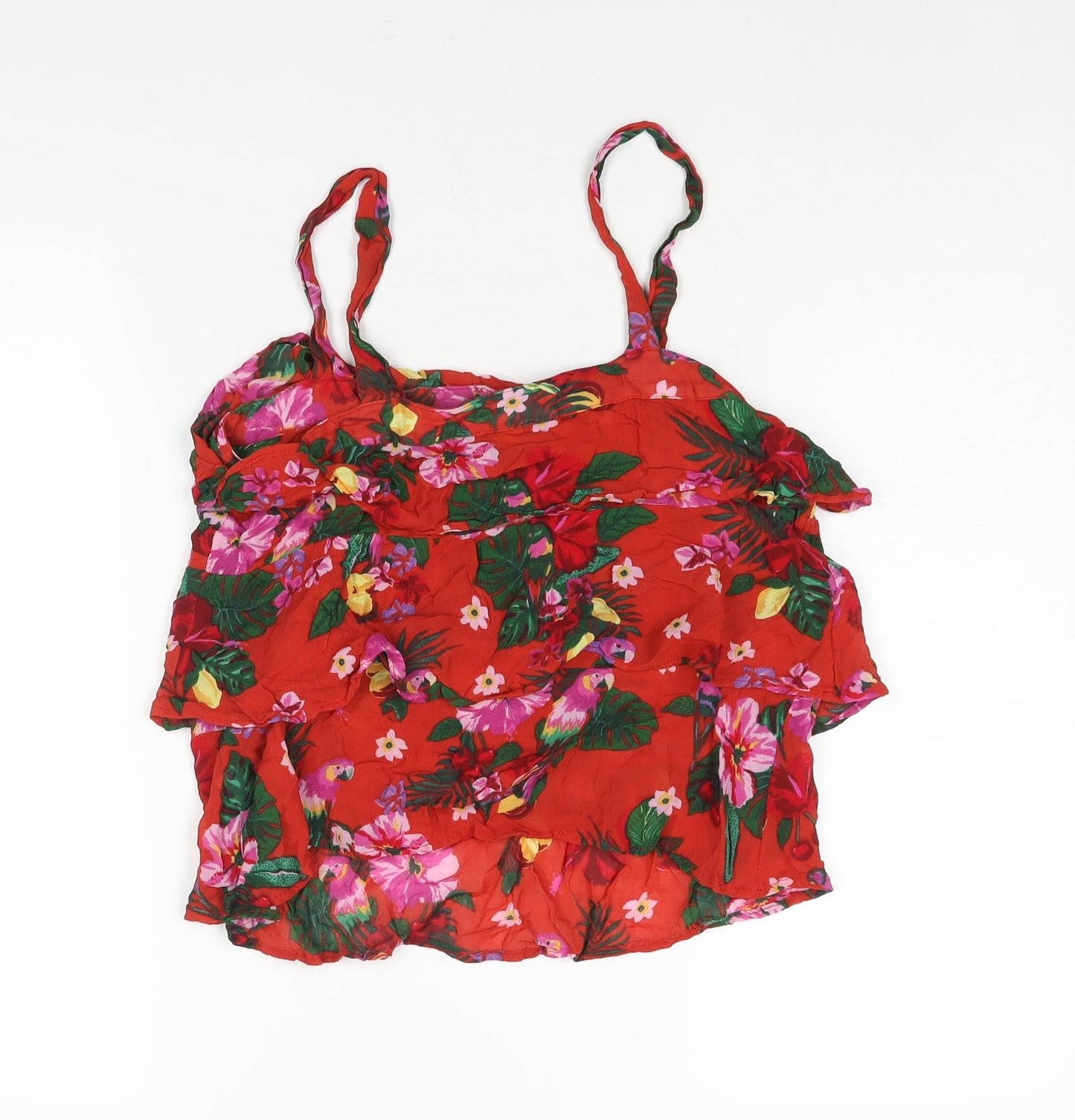Womens UK Size 12 Monsoon Red Camisole Blouse