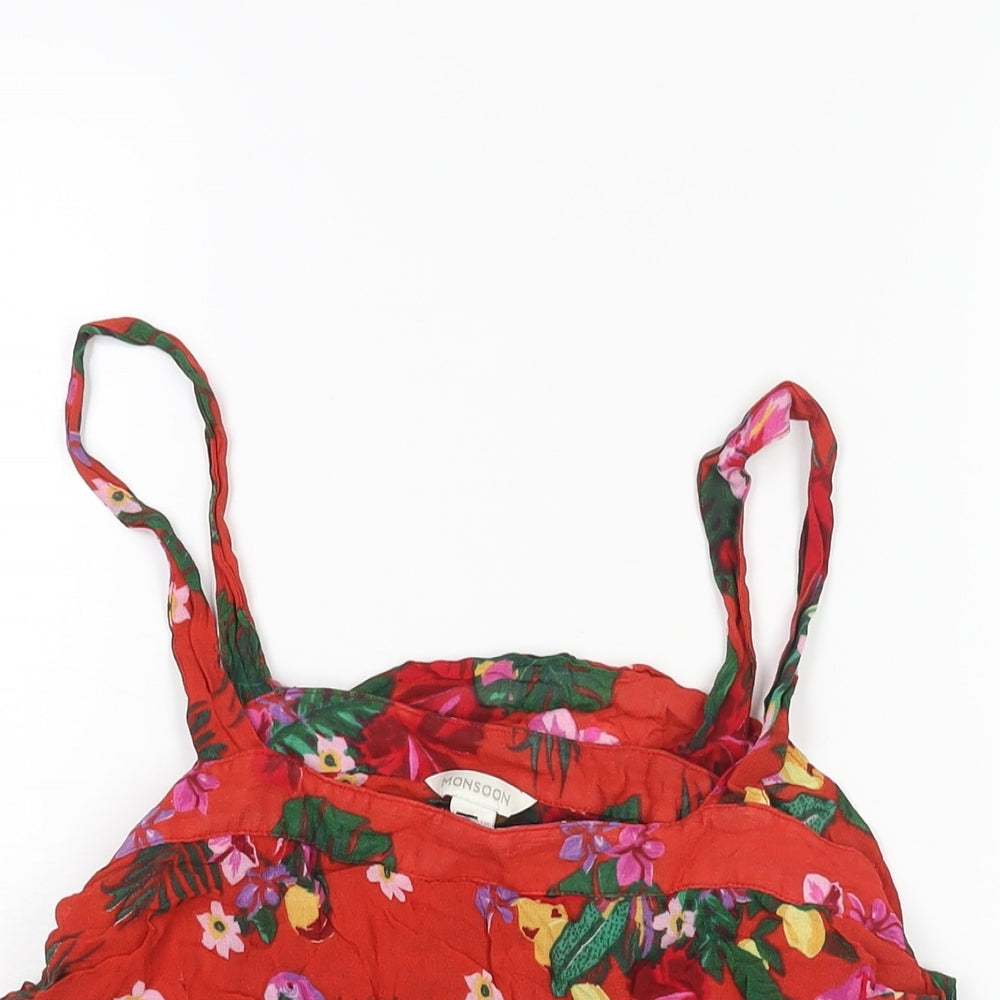 Womens UK Size 12 Monsoon Red Camisole Blouse