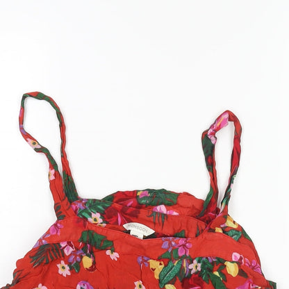 Womens UK Size 12 Monsoon Red Camisole Blouse