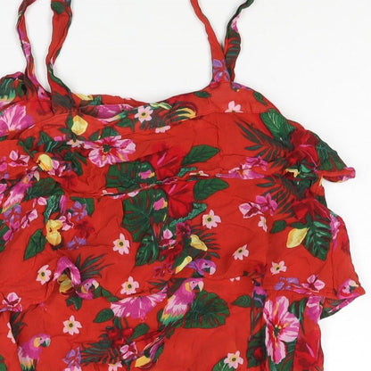 Womens UK Size 12 Monsoon Red Camisole Blouse