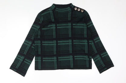 Womens UK Size 12 Warehouse Green Pullover Jumper