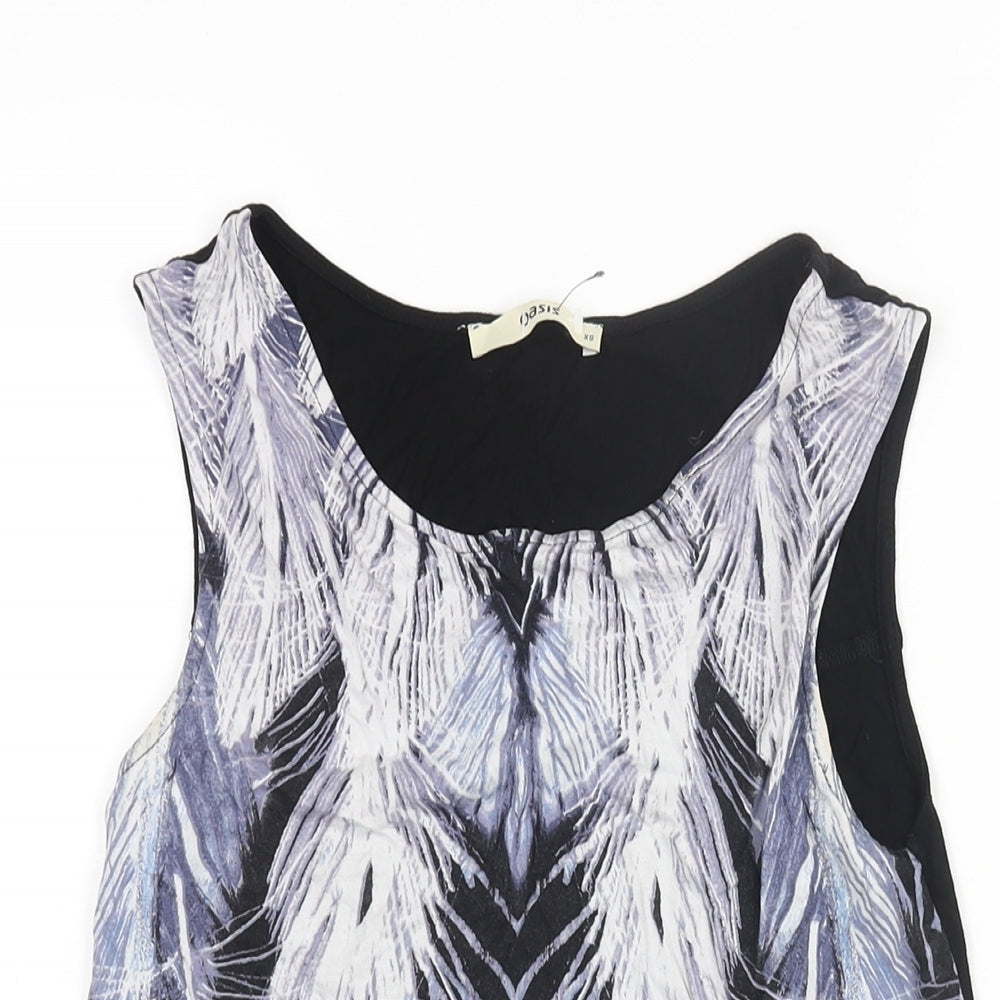 Womens UK Size XS Oasis Multicoloured Camisole Blouse