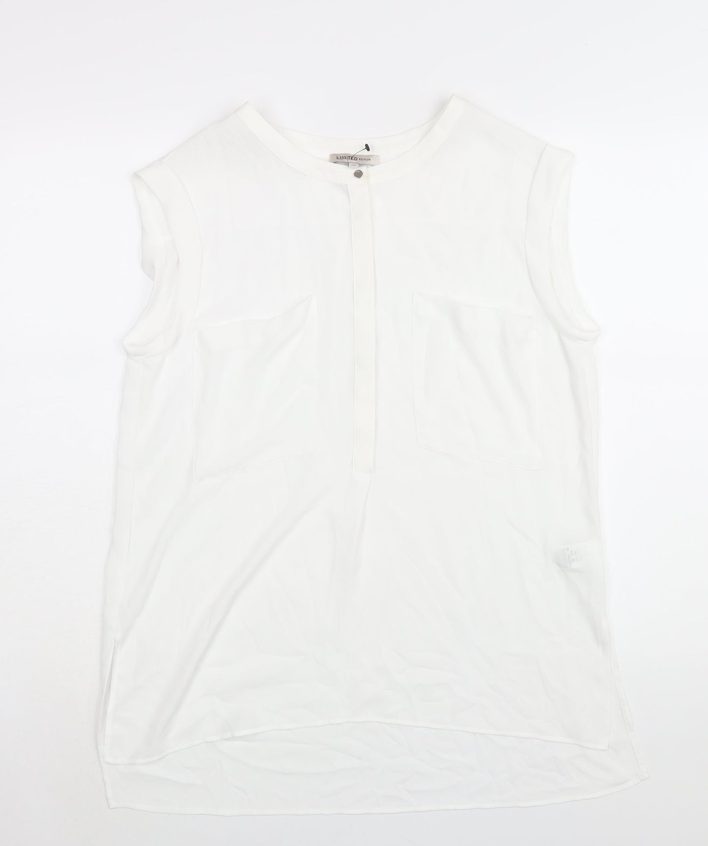 Womens UK Size 12 Marks and Spencer White Camisole Blouse