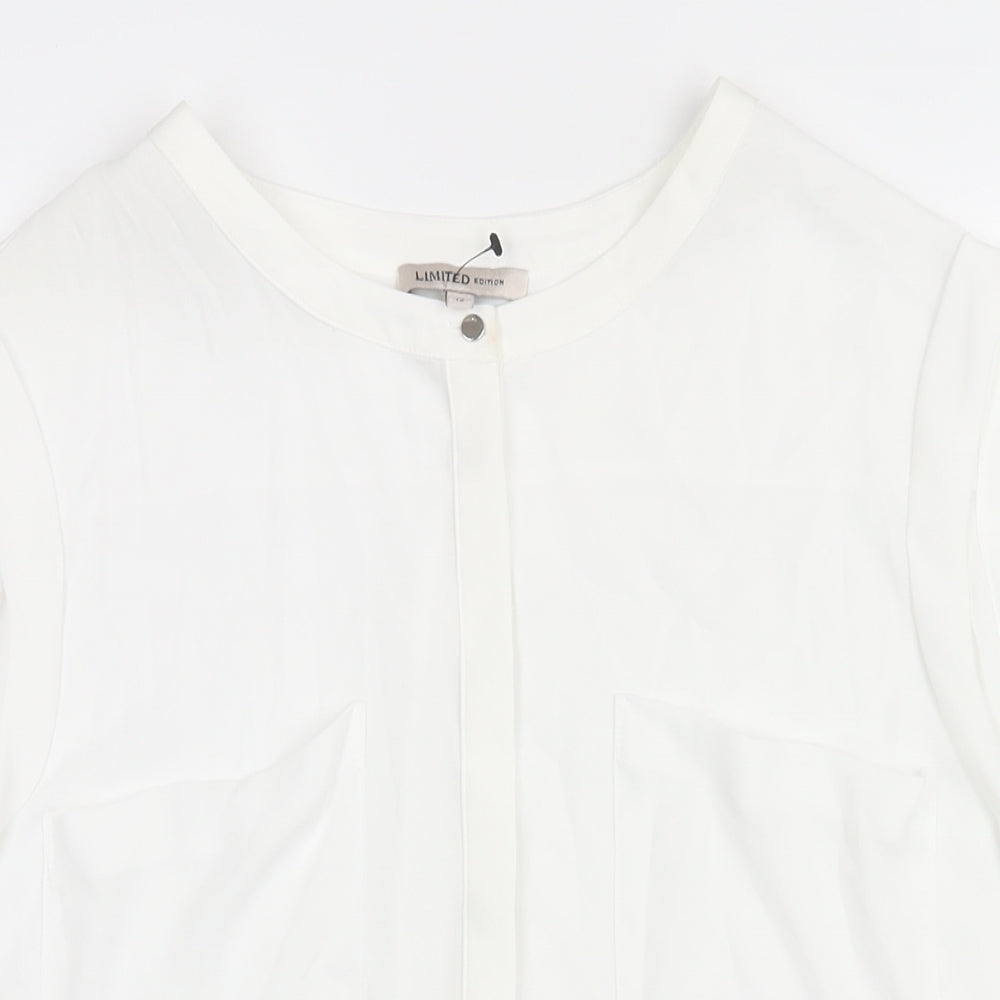 Womens UK Size 12 Marks and Spencer White Camisole Blouse