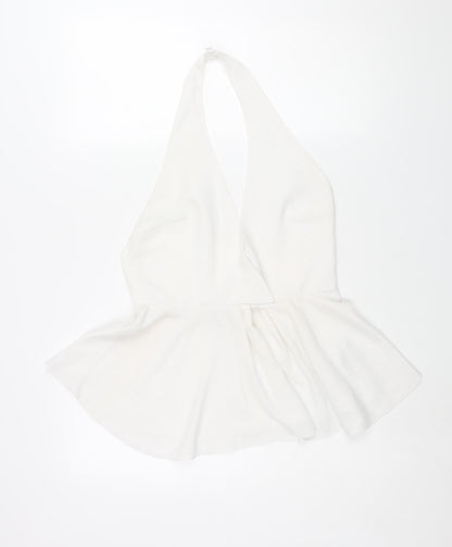 Womens UK Size 12 ASOS White Basic Blouse