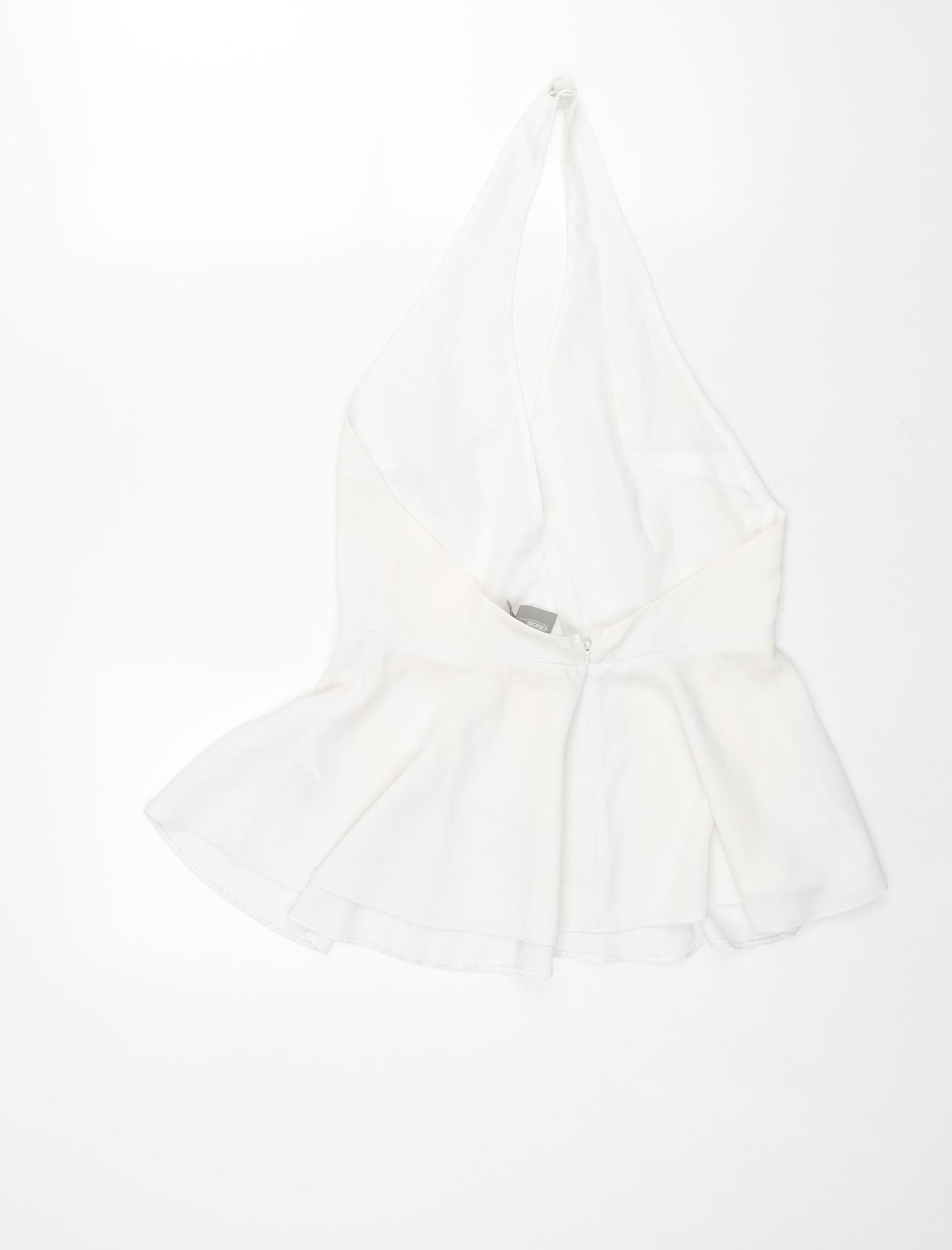 Womens UK Size 12 ASOS White Basic Blouse