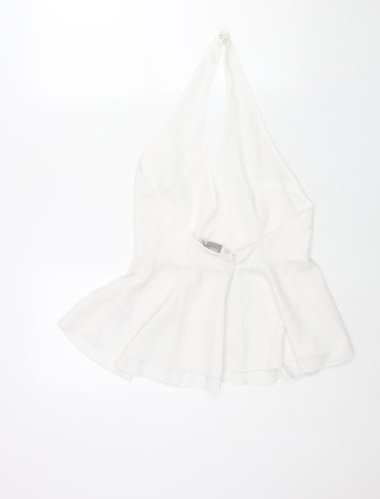 Womens UK Size 12 ASOS White Basic Blouse