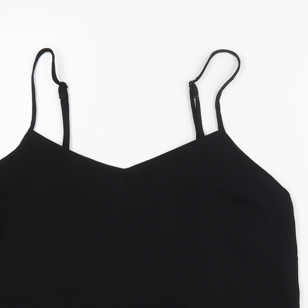 Womens UK Size 8 Marks and Spencer Black Camisole Blouse