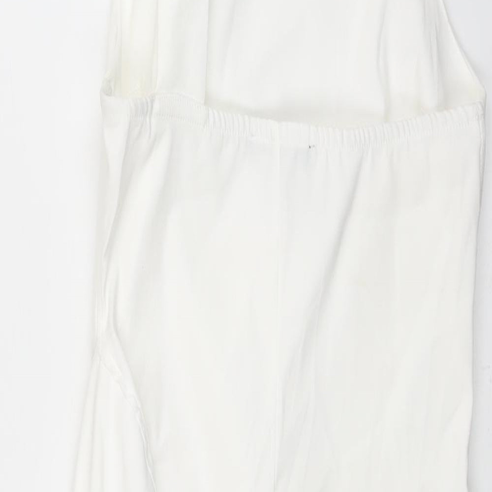 Womens UK Size M Zara White Basic Blouse