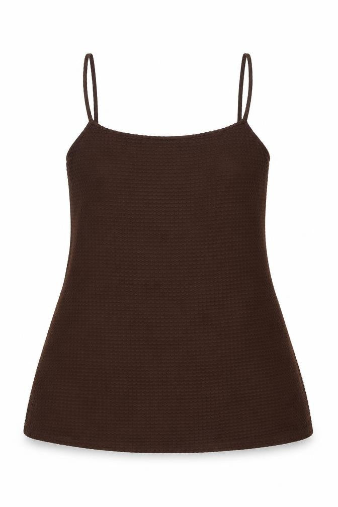 Womens UK Size M Divided by H&M Brown Camisole Blouse