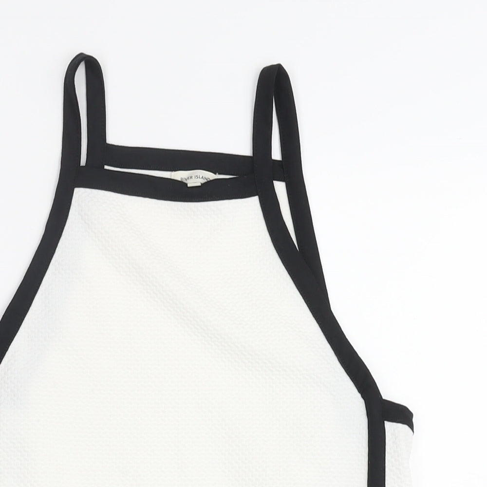 Womens UK Size 12 River Island White Camisole Blouse