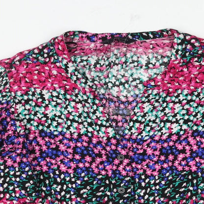 Womens UK Size 8 Marks and Spencer Multicoloured Basic Blouse