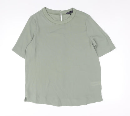 Womens UK Size 12 Marks and Spencer Green Basic Blouse