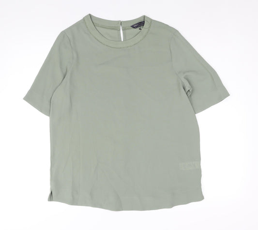 Womens UK Size 12 Marks and Spencer Green Basic Blouse