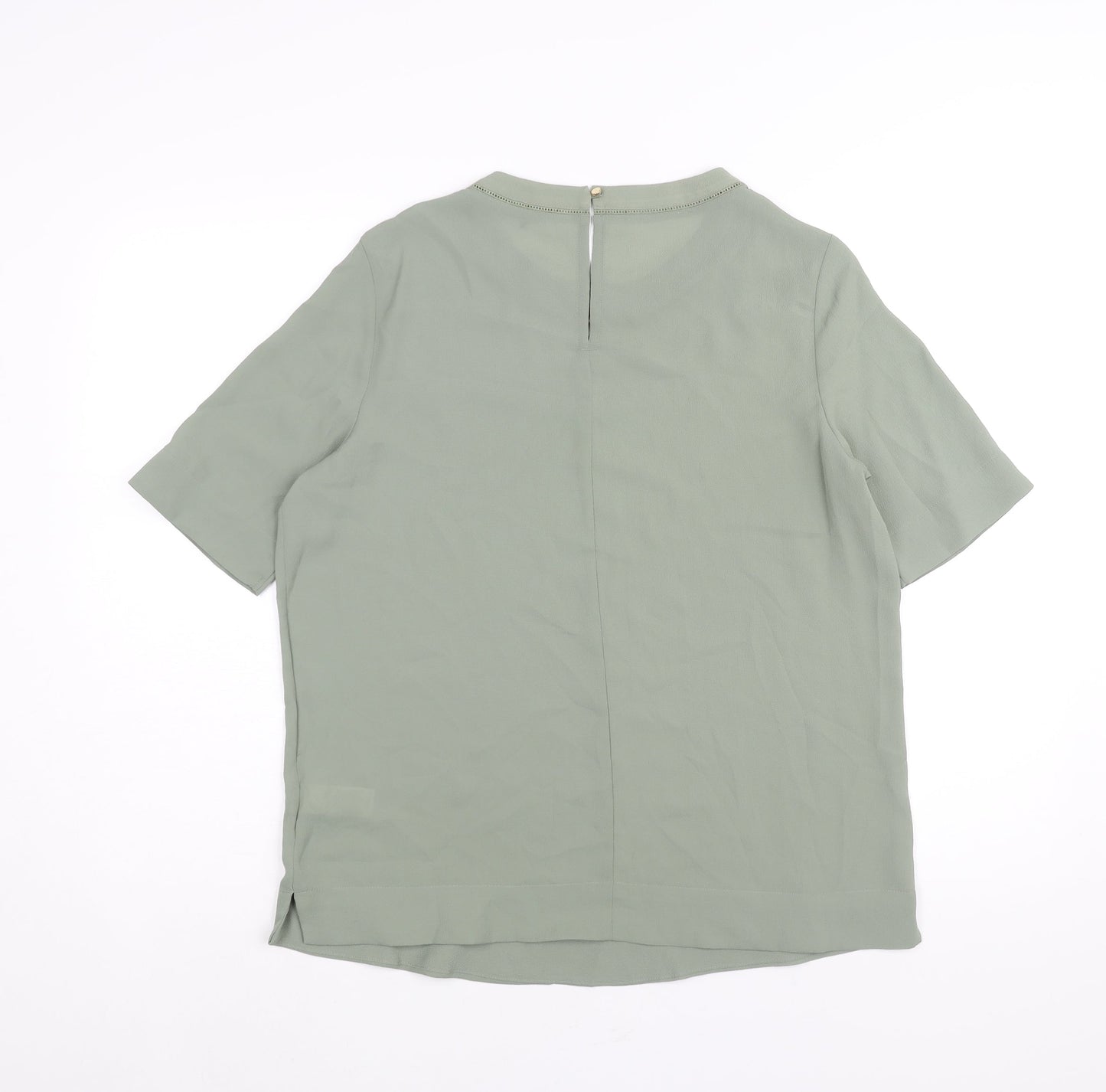Womens UK Size 12 Marks and Spencer Green Basic Blouse