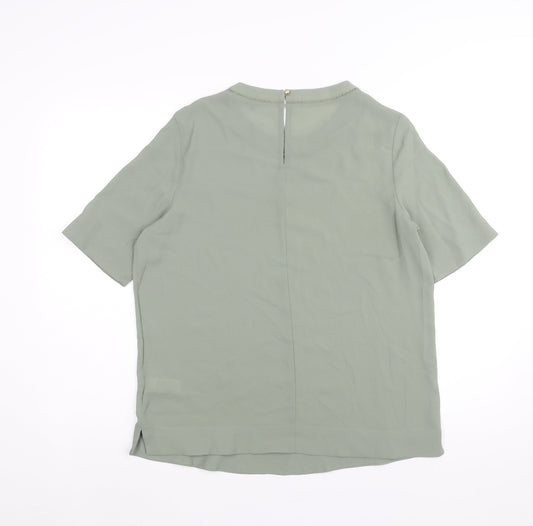 Womens UK Size 12 Marks and Spencer Green Basic Blouse