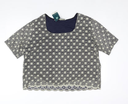 Womens UK Size 26 essence Gold Basic Blouse