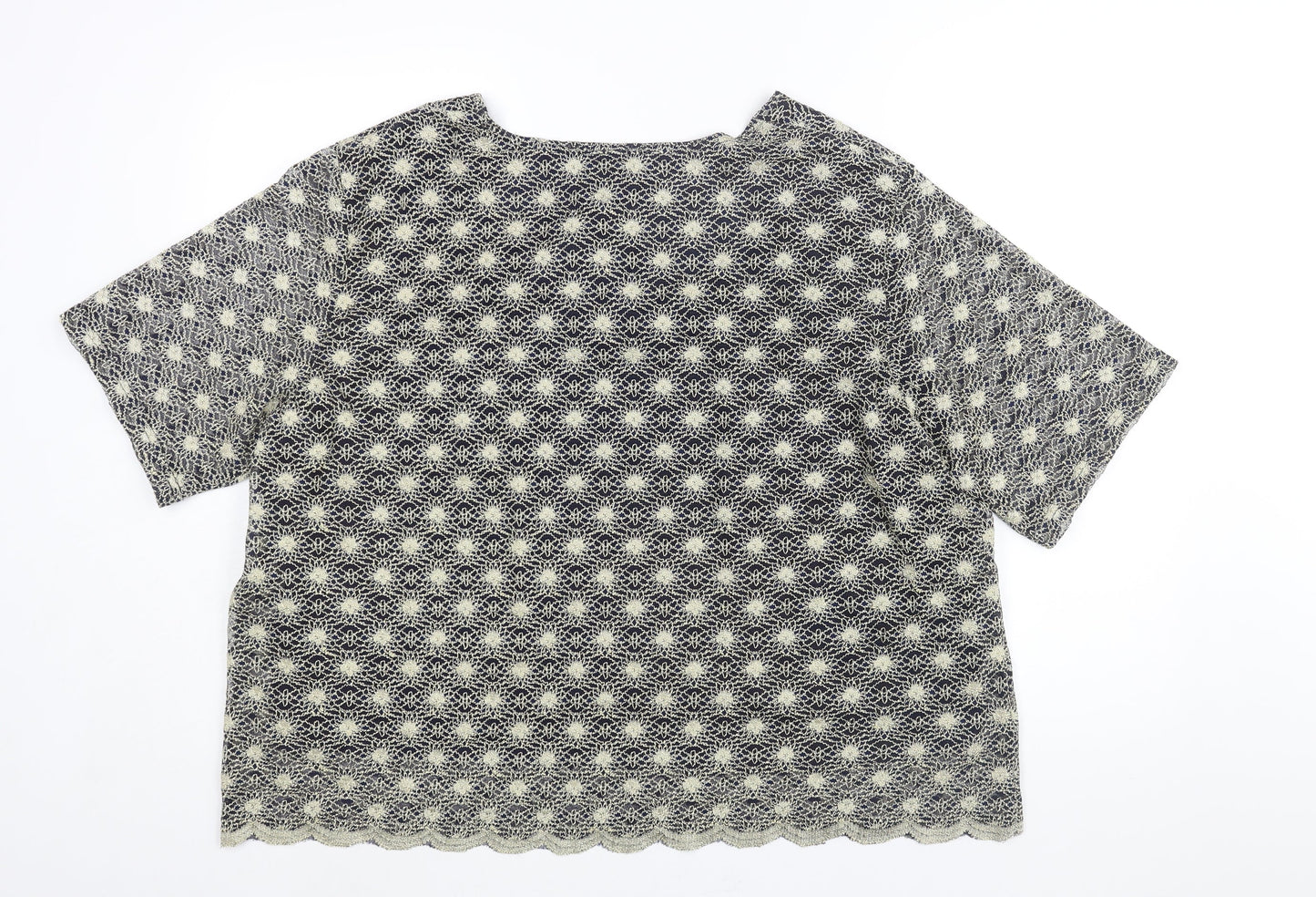 Womens UK Size 26 essence Gold Basic Blouse