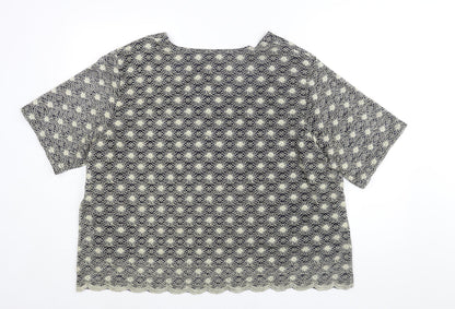 Womens UK Size 26 essence Gold Basic Blouse