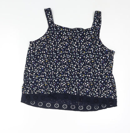 Womens UK Size 18 Marks and Spencer Blue Basic Blouse