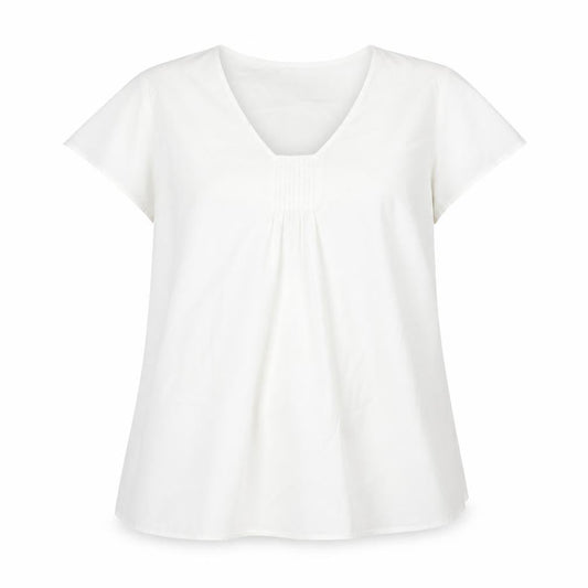 Womens UK Size 22 Wardrobe White Basic Blouse