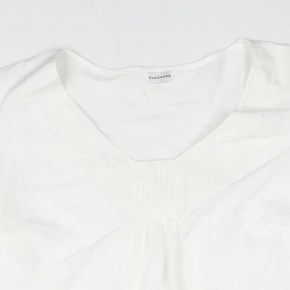 Womens UK Size 22 Wardrobe White Basic Blouse
