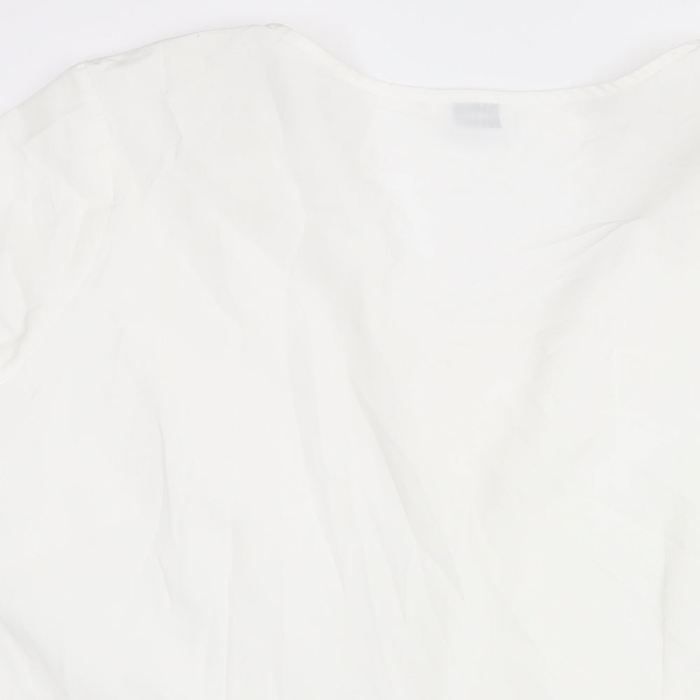 Womens UK Size 22 Wardrobe White Basic Blouse