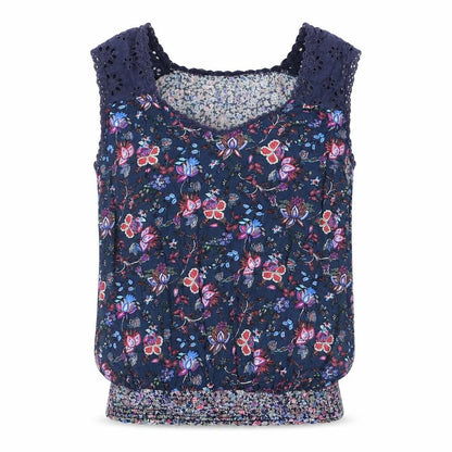 Womens UK Size L Solitaire Blue Camisole Blouse