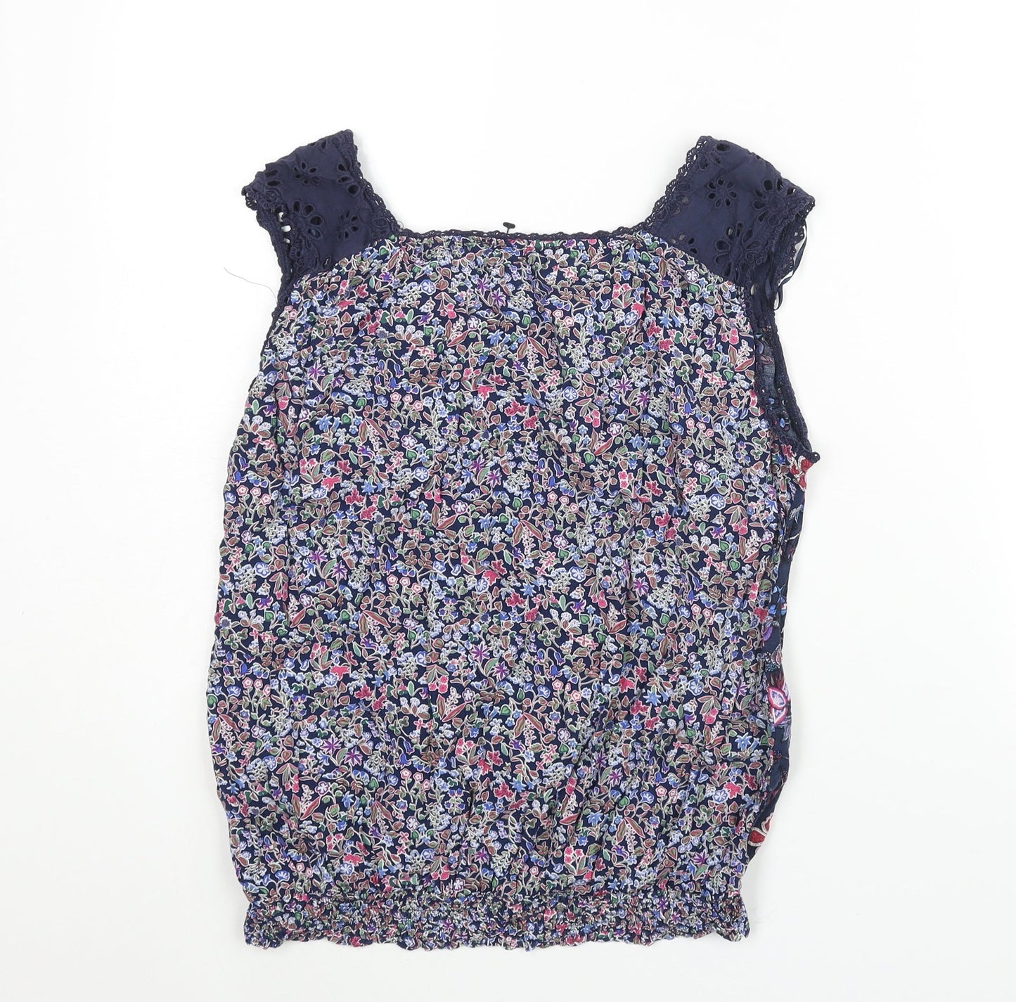 Womens UK Size L Solitaire Blue Camisole Blouse
